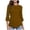 Coffee, variant on Active Tops Women T-Shirts Casual O-Neck Puff Sleeve Top for Summer with Loose Fit Blouse Style Beige M
