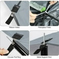 thumbnail image 5 of REDCAMP Car Awning Sun Shelter with Carrying Bag, Waterproof Portable Auto Canopy Camping Trailer Sun Shade for SUV, Truck, Van, Outdoor, Dark Grey, 5 of 6