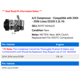 thumbnail image 2 of A/C Compressor - Compatible with 2004 - 2006 ES330 3.3L V6 2005, 2 of 2