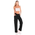 thumbnail image 2 of Pantalón Cargo Mujer Wide Legs Pantalones Anchos Mom Jeans, 2 of 5