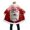 c-Red, variant on Funny Christmas Long Cardigan For Men Hoodies Santa Claus Xmas White Trim Warm Hooded Coat With Pocket