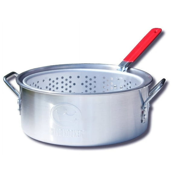 King Kooker 10 Qt Aluminum Deep Fryer Pan with Basket