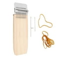 thumbnail image 2 of Wood Knitting Looming Kit, Mini Weaving Frame Looming Kit Pine Wood and Stainless Steel Complete with Pin for Beginners for Repair Clothes, 2 of 7