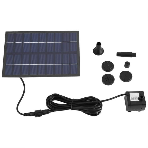 Kritne Solar Pump Kit, Solar Pump, Solar Panel Powered Water Fountain Pump Fish Tank Pond Pool Home Garden Watering Kit