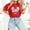 Sweatshirts-Red, variant on Gamivast Valentines Day Tops for Women Cute Heart Print Short Sleeve Thsirts Casual Trendy Crew Neck Streetwear Blouse Holiday Outfits 2026