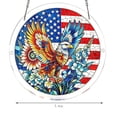 thumbnail image 3 of Acrylic Jigsaw Puzzle Suncatcher-Stress Relief Jigsaw Puzzle, Window Suncatcher Acrylic Puzzle, DIY Suncatcher Kits for Adults, Home Decor Gift for Women, Mom, Friends（7.4in） 4th of July Vermilion, 3 of 9