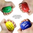 thumbnail image 2 of Almah Bolas de estrés motivacionales para niños y adultos (paquete de 40) Bolas para aliviar el estrés Bolas de terapia para ejercicios de manos para la ansiedad, la tensión, el control de la ira y el, 2 of 5
