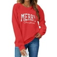 thumbnail image 3 of Ounisa Christmas Sweatshirts for Women Tis the season Christmas Outfits Merry Christmas Lightweight Pullover Christmas Tree Christmas Gifts Merry Christmas Letter Graphic Tops, 3 of 7