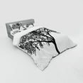 thumbnail image 3 of Ambesonne Tree Bedding Set 3 Pcs, Bare Branches Silhouette Art, Twin, Charcoal Grey White, 3 of 3