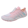 thumbnail image 4 of Rokment Women's Men's Water Shoes Beach Swim Barefoot Shoes Quick-Dry Breathable Athletic Wide Toe Hiking Pool Sneakers for Surf Yoga Exercise Aerobics Pink Size 9, 4 of 5