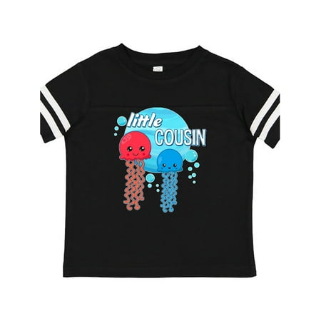 

Inktastic Little Cousin cute jellyfish Gift Toddler Boy or Toddler Girl T-Shirt