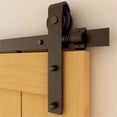 thumbnail image 3 of 4-12Foot Sliding Door Fitting Set Sliding Door System Rail For Sliding Door Hanging Rail For Single Wooden Door ,Easy Install, 3 of 6