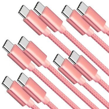 USB C Cable, 5-Pack [10FT] USBC to USBC Cable for iPhone 16 15 Pro Max Car Charger, 60W (3.1A) C to C Cable Fast Charging for Samsung S24/23, iPad, MacBook Air/Pro USBC Charger