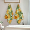 thumbnail image 4 of Pumpkin Watercolor Autumn Hand Towels for Bathroom, Harvest Fall Leaf Kitchen Towel 2 PCS Ultra Soft and Highly Absorbent Decorative Fingertip Face Bath Towels for Spa & Hotel, 28.3"x 14.4", 4 of 5