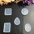 thumbnail image 5 of Bfogop Jewelry Casting Molds, Silicone Pendant Water Drop Gem Mold Casting Pendant Tool Silicone Pendant Resin Molds with Hanging Hole, Jewelry Making DIY Craft Tools 5 Pcs, 5 of 5