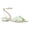 Green, variant on XYD Women's Open Toe Knots Sandals Ankle Strap Buckles Low Block Heel Satin Shoes Daily Shopping Dress Size 10 Yellow