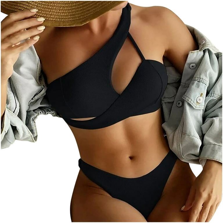 Aoochasliy Swimsuit Clearance Fashion Womens Color Matching Siamese Push-Up  Pad Swimwear Swimsuit Beachwear Deals of the Day 