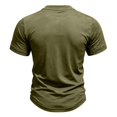 thumbnail image 5 of Mens Lace Up Tshirt Short Sleeve V Neck Casual Summer Beach Vacation Top Green 2XL, 5 of 8