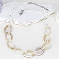 thumbnail image 2 of Beach Chic Linked Mother of Pearl Shell Ovals and Crystal Bead Necklace, 2 of 6