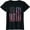 Black, variant on Womens Tops Red White Blue Tie Dye American Flag Vintage 4th Of July Casual T-Shirt