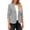 Gray, variant on Cxenplz Blazers for Women Suit Jackets Dressy 3/4 Sleeve Blazer Business Casual Outfits for Work