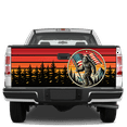 thumbnail image 2 of Lotusprinthandmade Patriotic Bigfoot with America Flag Tailgate Wrap 2 Sizes (24"x58"), bigfoot patriotic truck wrap, bigfoot wrap, 2 of 5