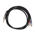 thumbnail image 1 of 6.35mm TRS To 2   Cable, Plug In Double Layer Shielding Microphone Cable Durable  For Home Theater Systems For Hi Fi Stereo Systems, 1 of 8
