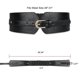 thumbnail image 2 of Women's Wide Elastic Waist Belt For Dress Stretch Cinch Belt Black, 2 of 3