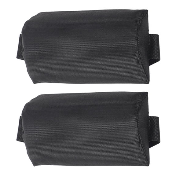 HOOWIFFY Recliner Headrest Pillow Black Sponge 2Pcs for Folding Patio Lawn Recliner