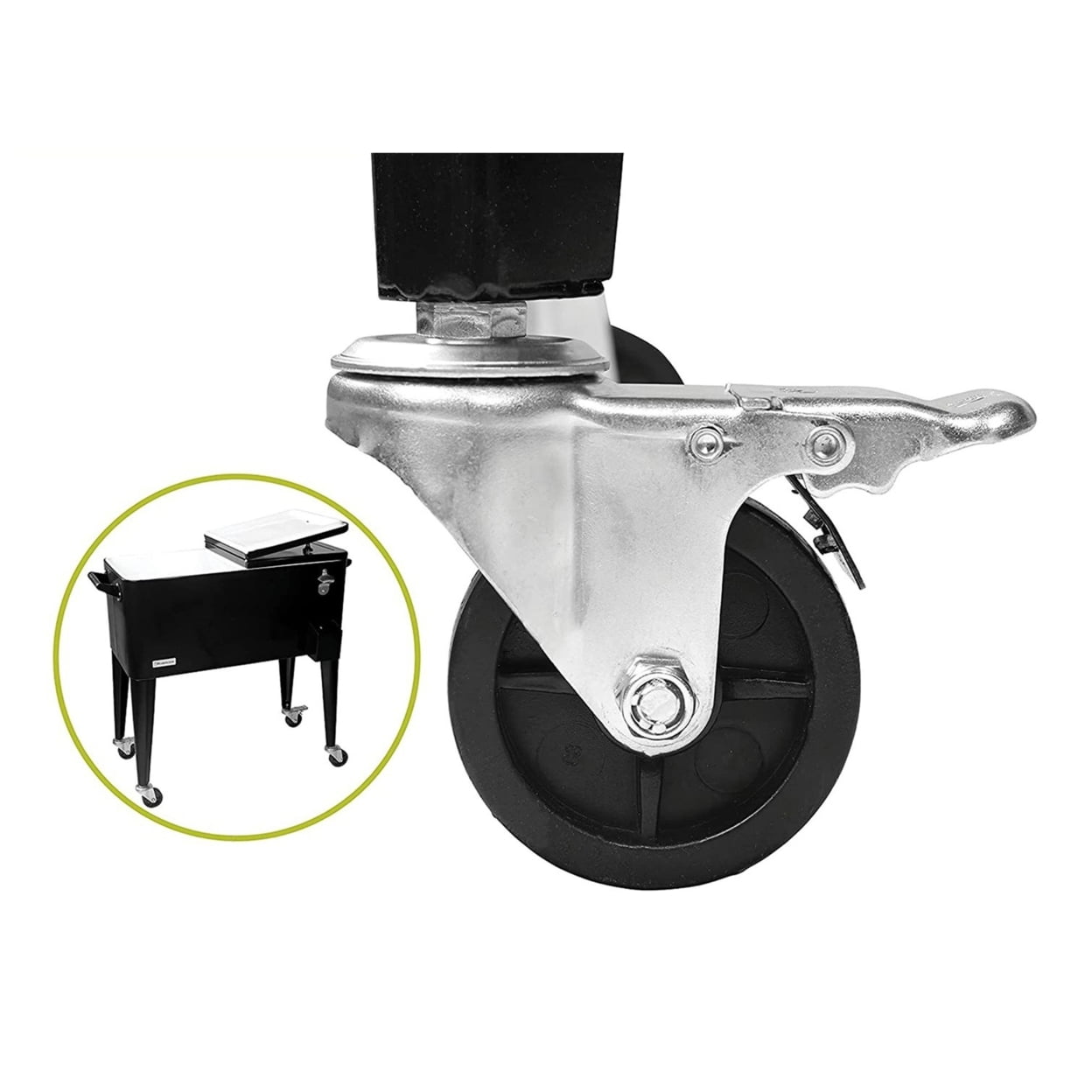 80 qt. Black Chest Cooler with Bottle Opener