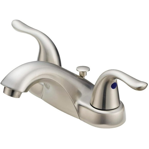 Merton Robinet de Lavabo à 2 Poignées - Nickel Brossé