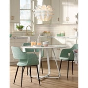 Possini Euro Design White Flower Pendant 19 1/2 Wide Modern Blooming Curved Petals for Dining Room Living House Home Foyer Kitchen Island Entryway