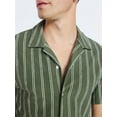 thumbnail image 4 of Free Assembly Men's Textured Cotton Camp Shirt with Short Sleeves, Sizes S-3XL, 4 of 6