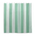 thumbnail image 2 of Mint Green Broad Stripes Shower Curtains with 12 Hooks Waterproof Bathroom Decor 66" x 72", 2 of 6