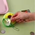 thumbnail image 4 of Mini monedero colgante con forma de aguacate para mujer a la moda, billetera pequeña (amarillo), 4 of 5