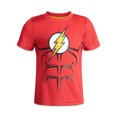 thumbnail image 2 of DC Comics Justice League Little Boys Athletic Pullover T-Shirt Mesh Shorts Outfit Set Toddler to Big Kid, 2 of 5
