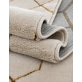 thumbnail image 2 of Marilyn Monroe Glam Collection Area Rug - Trellis (3' 1" x 5' 3" Rectangle White Gold/Gold), 2 of 9