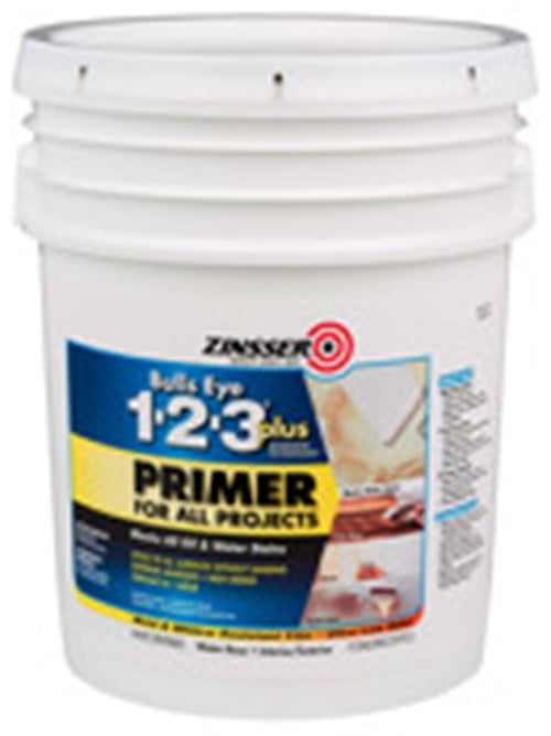 Zinsser 249935 5 Gallon White Bulls Eye 123 Plus Primer