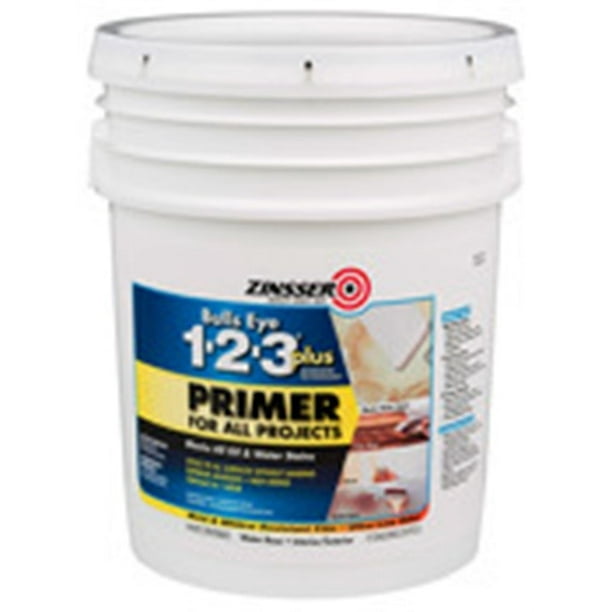 Zinsser 249935 5 Gallon White Bulls Eye 123 Plus Primer