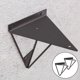 thumbnail image 5 of 2x soportes de estantería de resistencia, soportes decorativos de pared flotante Industrial para estantes, soportes de estantería Negro Yotijar soporte de estante de pared, 5 of 9