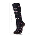 thumbnail image 2 of MEICHEN Fashionable Casual Mid Calf Socks for Women Cute Printed Knee High Stockings Women's Sports Crew Socks, 2 of 4