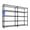5 Floors, Width 15.8", variant on QinaQin Metal Shelving Unit, Heavy-Duty Wire Mesh Shelving Unit, l-Shaped Storage Rack with Adjustable Shelves, Suitable for Homes, Pantry and Warehouses