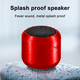 thumbnail image 3 of Altavoz Bluetooth portátil, Bluetooth 5.0 Mini altavoz inalámbrico de doble emparejamiento, graves estéreo ricos, IPX2 a prueba de agua para viajes, exteriores, hogar y fiestas Ormromra 2034602-2, 3 of 8