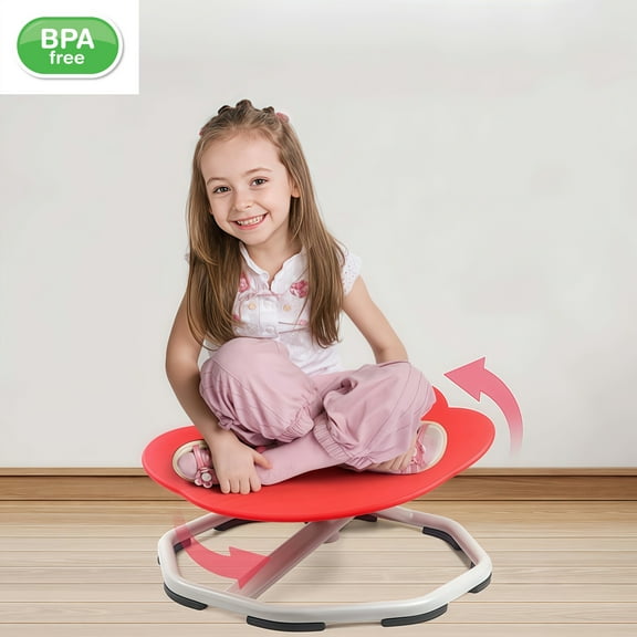 Every Moment Counts Sensory Spinning Chair for Kids - 360° Rotating Therapy Seat to Improve Balance & Coordination, Desk Chair for Autistic/ADHD Children Age 2-10, Non-Slip Sensory Integration Tool