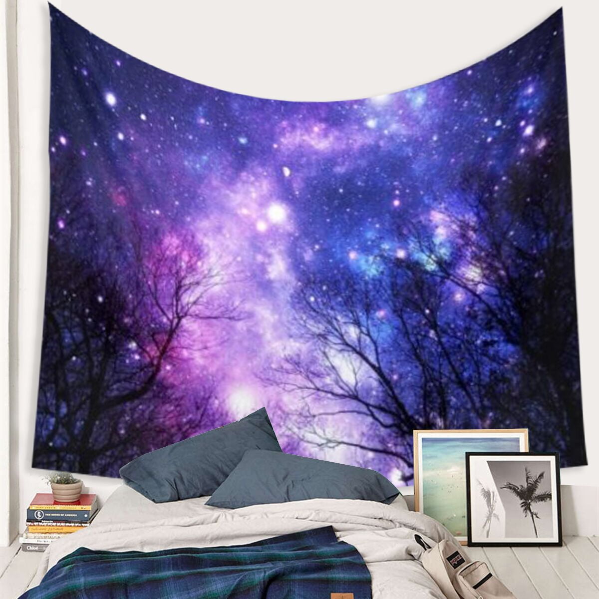 Tapestry Wall Hanging Wall Tapestry 60''x50'' Galaxy Forest Tapestry
