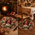 thumbnail image 7 of 3D Christmas Optical Illusion Round Rug, Christmas Gnome Quilt Tunnel Visual Trap Floor Mat for Living Room, Entryway, Bedroom and Holiday Home Decor, 23.62 Inch, 7 of 7