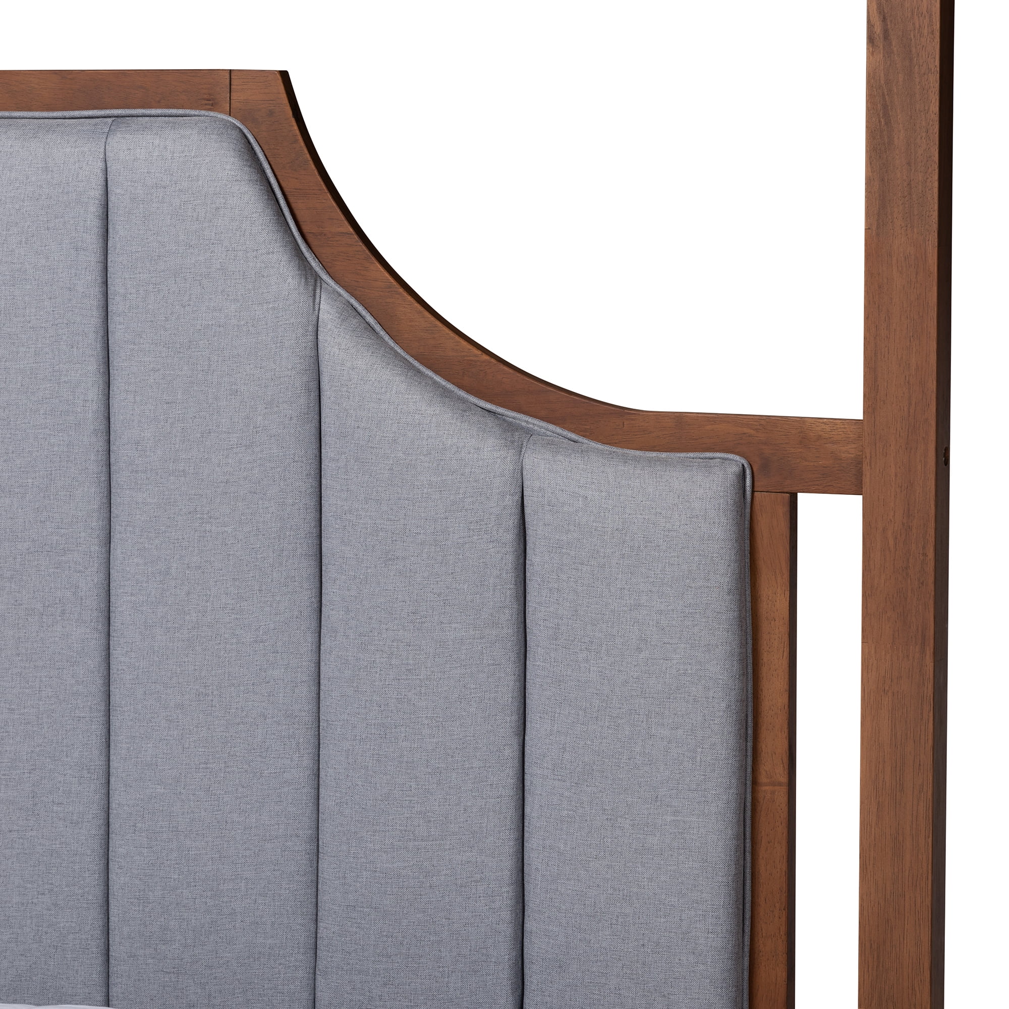 羽衣天女　Chapado en Laton シルバ　 Maestra Baxton Studio Dakota Canopy Bed - Queen Size Platform - Wood