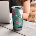 thumbnail image 4 of 20 Oz Australian Shepherd Floral Coffee Tumbler Double Wall Insulated Stainless Steel Water Bottle | Metal Reusable Thermoses Flask with Cup Cap | Leak & Sweat Proof with Anti-Dust Lid, 4 of 7