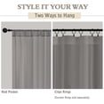 thumbnail image 4 of OVZME Charcoal Grey Sheer Curtain 2 Panels 84 Inch Length, Rod Pocket Voile Window Drapes for Living Room Bedroom, Each 52x84 Inch, 4 of 9