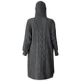 thumbnail image 5 of Long Cardigan Sweaters for Women Long Sleeve Casual Open Front Cable Knit Hooded Coatigan Sweater Coats Fall Winter Clothes, 5 of 5